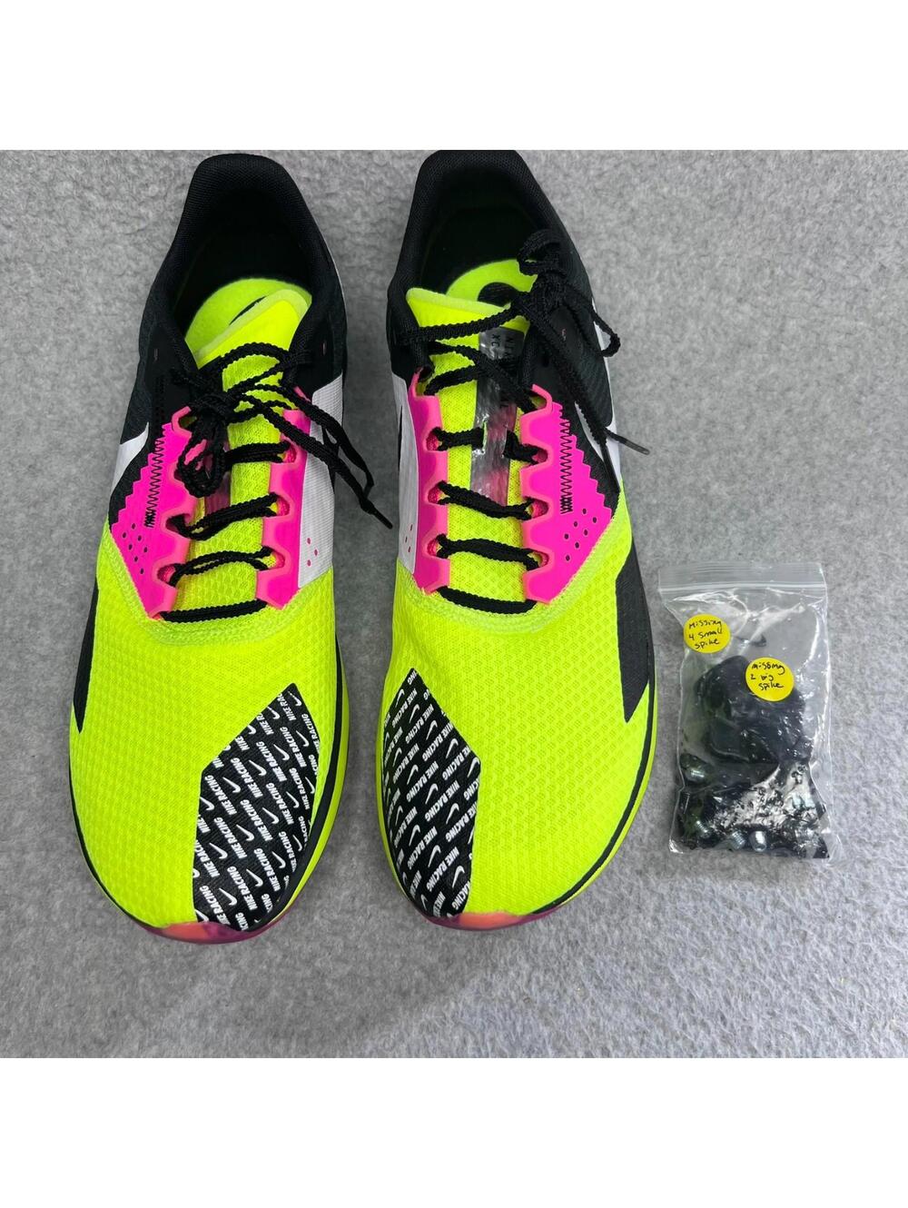 Nike Zoom Rival XC 6 Volt Pink Black Track Spikes Mens 13 DX7999 Cross Country